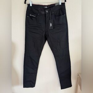 BENJAMIN BLACK SLIM JEANS 30x32 black jeans -MP000LPU20